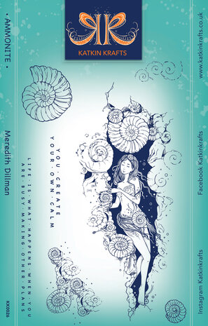 Katkin Krafts Ammonite A5 Clear Stamp Set (KK0026) (OUTLET)