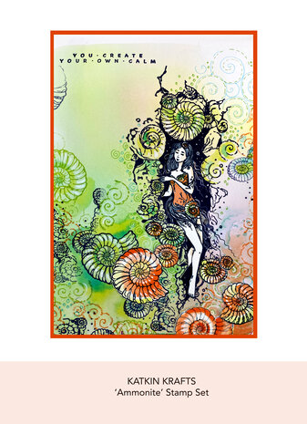 Katkin Krafts Ammonite A5 Clear Stamp Set (KK0026) (OUTLET)