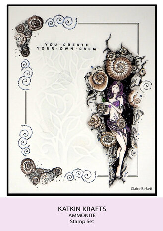 Katkin Krafts Ammonite A5 Clear Stamp Set (KK0026) (OUTLET)