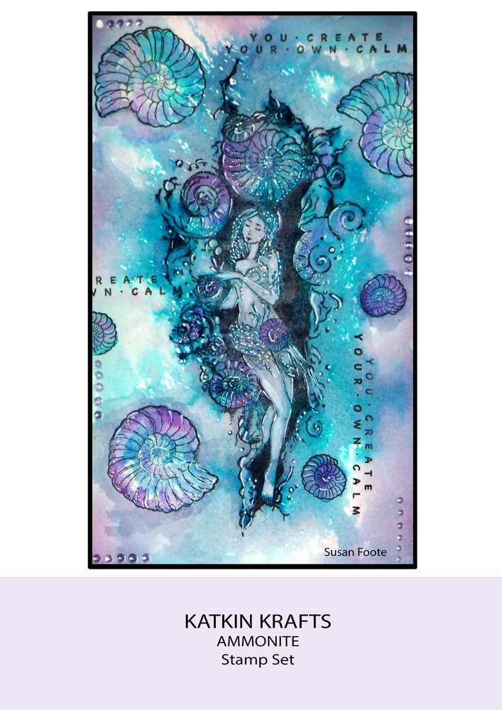 Katkin Krafts Ammonite A5 Clear Stamp Set (KK0026) (OUTLET)