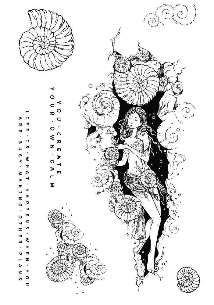 Katkin Krafts Ammonite A5 Clear Stamp Set (KK0026) (OUTLET)