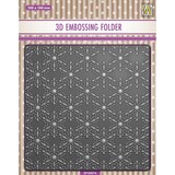 Nellie Snellen 3D Embossing Folder Christmas Snowflakes (EF3D074) (DISCONTINUED)
