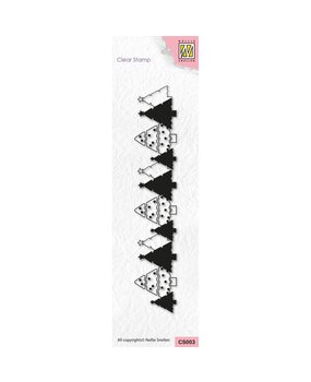 Nellie Snellen Clear Stamp Christmas Trees (CS003) (OUTLET)
