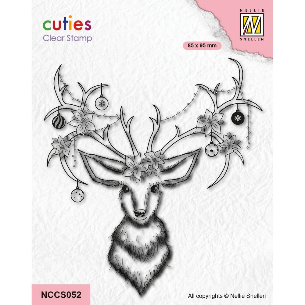 Nellie Snellen Cuties Clear Stamps Reindeer (NCCS052) (OUTLET)