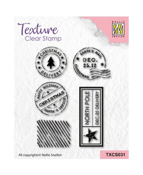 Nellie Snellen Texture Clear Stamps Snail Mail (TXCS031) (DISCONTINUED)