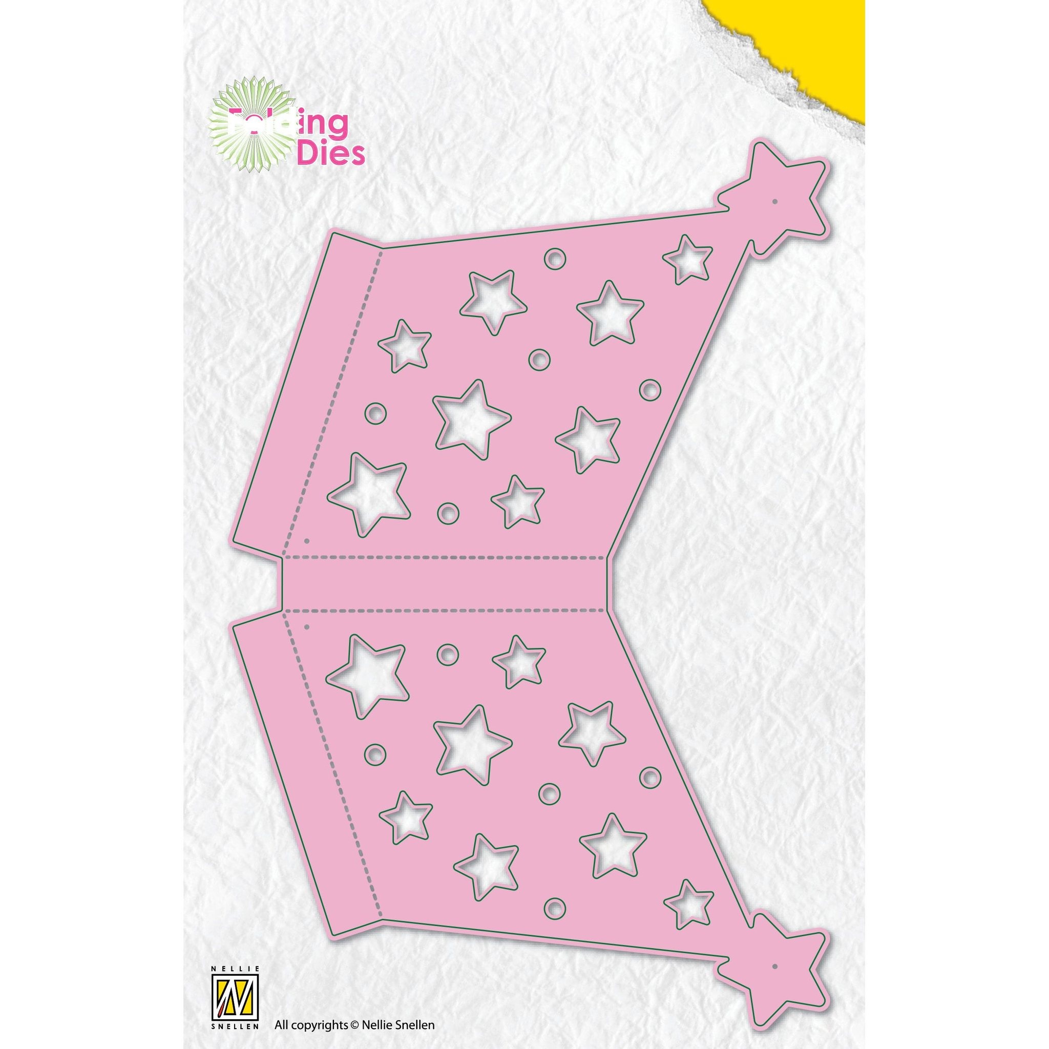 Folding Dies Star Ornament Large 3D (NFD024) - Craftlines B.V.