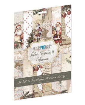 Papers For You Father Christmas II Rice Paper Kit (4 pcs) (PFY-12181) (DISCONTINUED)