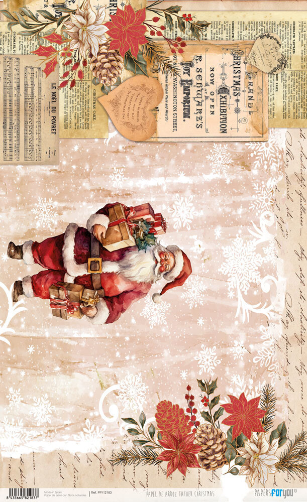 Papers For You Father Christmas II Rice Paper Kit (4 pcs) (PFY-12181) (DISCONTINUED) Papers For You Father Christmas II Rice Paper Kit (4 pcs) (PFY-12181) (DISCONTINUED)