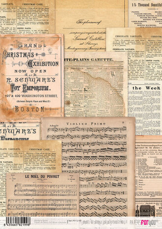 Papers For You Father Christmas II Rice Paper Kit (6pcs) (PFY-12198) (DISCONTINUED)