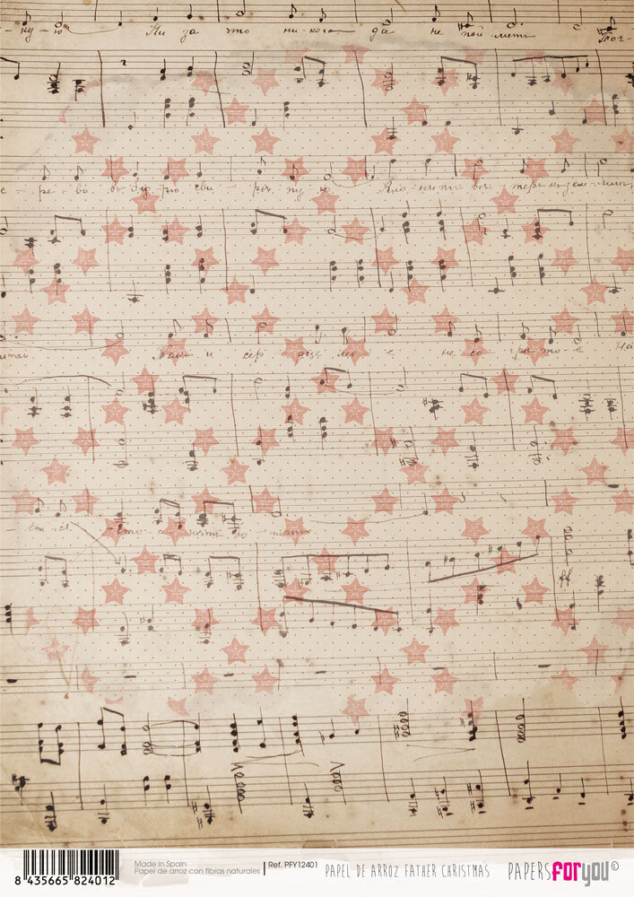 Papers For You Father Christmas II Rice Paper Kit (6pcs) (PFY-12198) (DISCONTINUED)