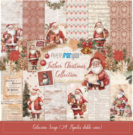Papers For You Father Christmas Midi Scrap Paper Pack (24pcs) (PFY-12344) (DISCONTINUED) Papers For You Father Christmas Midi Scrap Paper Pack (24pcs) (PFY-12344) (DISCONTINUED)
