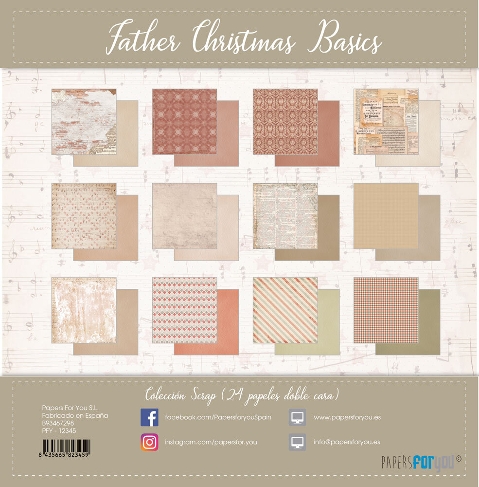 Papers For You Father Christmas Basics Midi Scrap Paper Pack (24pcs) (PFY-12345) (DISCONTINUED) Papers For You Father Christmas Basics Midi Scrap Paper Pack (24pcs) (PFY-12345) (DISCONTINUED)