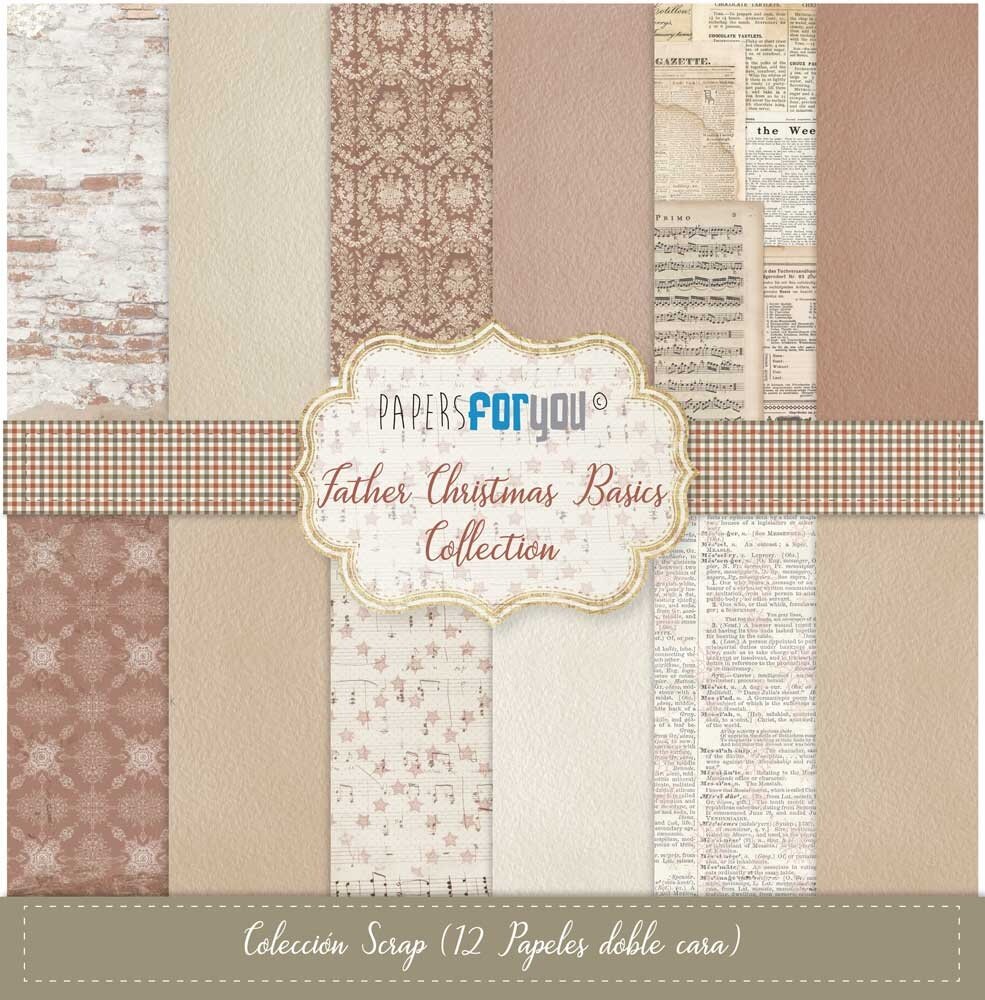 Papers For You Father Christmas Basics Scrap Paper Pack (12pcs) (PFY-12329) (DISCONTINUED) Papers For You Father Christmas Basics Scrap Paper Pack (12pcs) (PFY-12329) (DISCONTINUED)