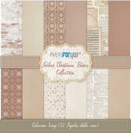 Papers For You Father Christmas Basics Scrap Paper Pack (12pcs) (PFY-12329) (DISCONTINUED) Papers For You Father Christmas Basics Scrap Paper Pack (12pcs) (PFY-12329) (DISCONTINUED)