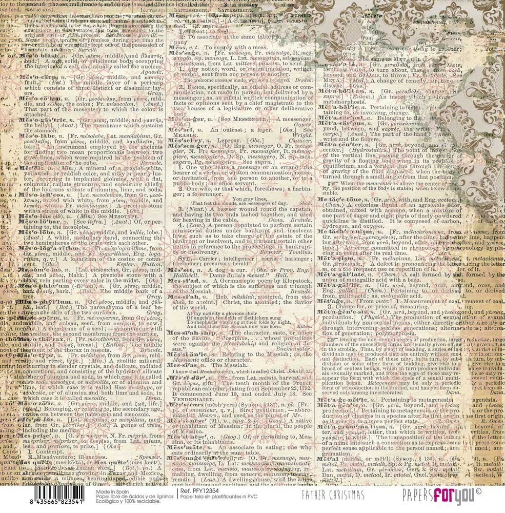 Papers For You Father Christmas Canvas Scrap Pack (8pcs) (PFY-12349) (DISCONTINUED) Papers For You Father Christmas Canvas Scrap Pack (8pcs) (PFY-12349) (DISCONTINUED)