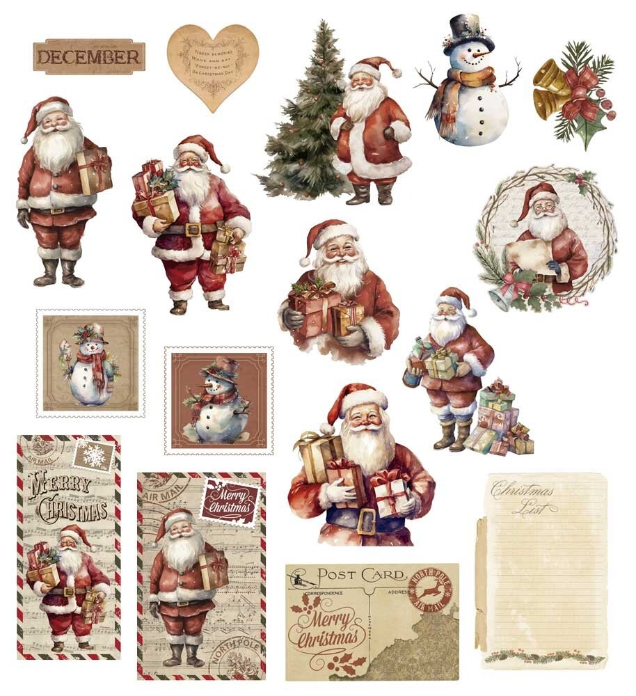 Papers For You Father Christmas Die Cuts (PFY-12348) (DISCONTINUED) Papers For You Father Christmas Die Cuts (PFY-12348) (DISCONTINUED)