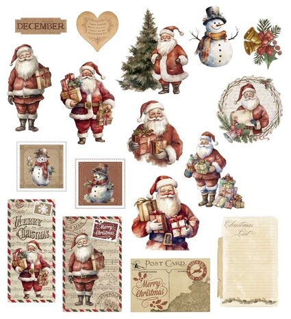 Papers For You Father Christmas Die Cuts (PFY-12348) (DISCONTINUED) Papers For You Father Christmas Die Cuts (PFY-12348) (DISCONTINUED)