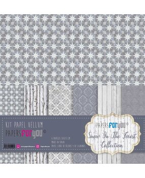 Papers For You Snow On The Forest Vellum Paper Pack (6pcs) (PFY-12526) (DISCONTINUED)