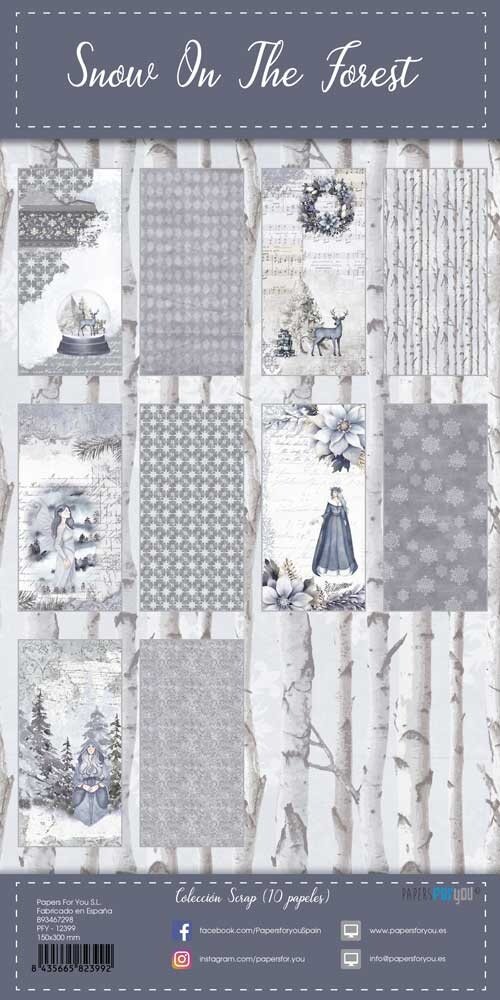 Papers For You Snow On The Forest Slim Scrap Paper Pack (10pcs) (PFY-12399) (DISCONTINUED) Papers For You Snow On The Forest Slim Scrap Paper Pack (10pcs) (PFY-12399) (DISCONTINUED)