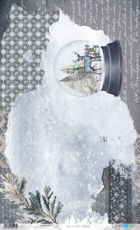 Papers For You Snow on the Forest I Rice Paper Kit (4 pcs) (PFY-12412) (DISCONTINUED)
