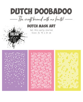 Dutch Doobadoo Dutch Mask Art Dream Plan Do Get This Party Started (3pcs) (470.784.256) (DISCONTINUED)