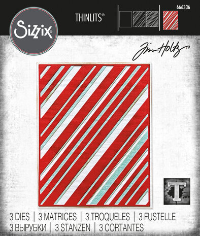 Sizzix Thinlits Die by Tim Holtz Layered Stripes (3pcs) (666336) (DISCONTINUED) Sizzix Thinlits Die by Tim Holtz Layered Stripes (3pcs) (666336) (DISCONTINUED)