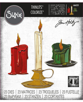 Sizzix Thinlits Colorize by Tim Holtz Candleshop (23pcs) (666331) Sizzix Thinlits Colorize by Tim Holtz Candleshop (23pcs) (666331)