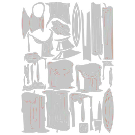 Sizzix Thinlits Colorize by Tim Holtz Candleshop (23pcs) (666331)