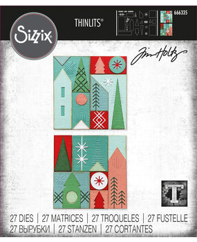 Sizzix Thinlits Die by Tim Holtz Holiday Blocks (27pcs) (666335) (DISCONTINUED) Sizzix Thinlits Die by Tim Holtz Holiday Blocks (27pcs) (666335) (DISCONTINUED)