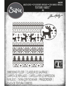 Sizzix Multi-Level Texture Fades by Tim Holtz Holiday Knit (666340) (DISCONTINUED)