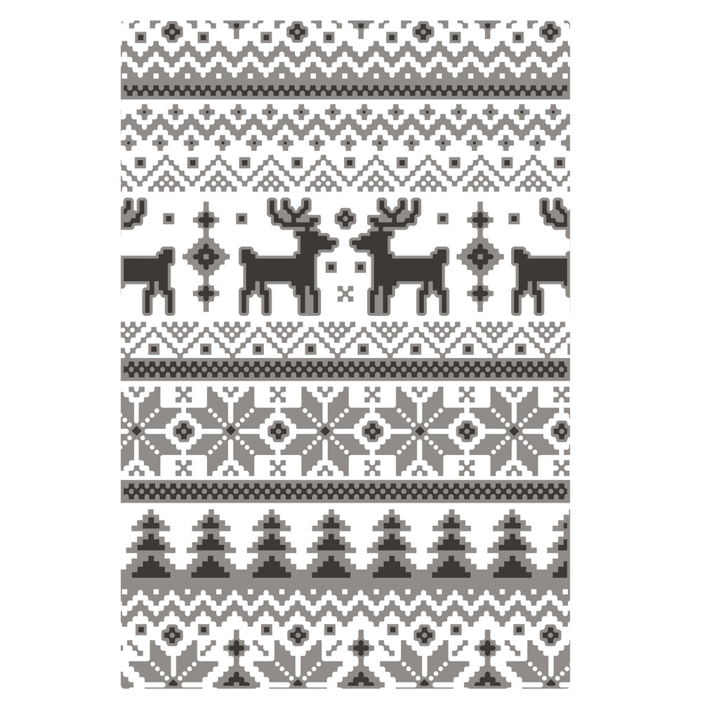 Sizzix Multi-Level Texture Fades by Tim Holtz Holiday Knit (666340) (DISCONTINUED)