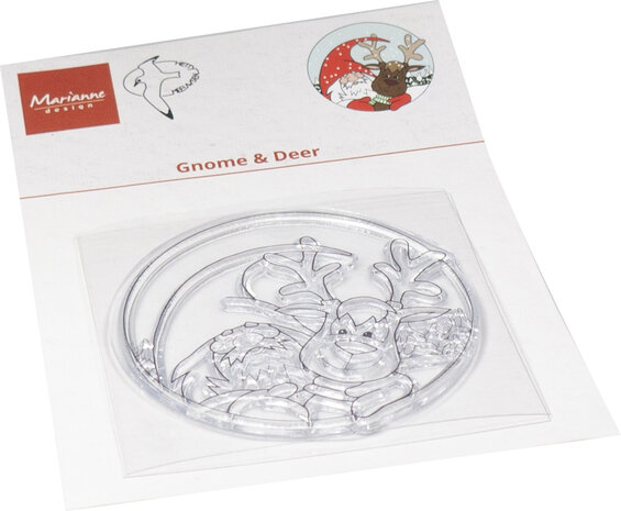 Marianne Design Clear Stamps Hetty's Gnome & Deer (HT1672) (DISCONTINUED)
