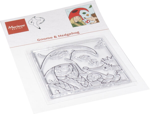 Marianne Design Clear Stamps Hetty's Gnome & Hedgehog (HT1671) (DISCONTINUED) Marianne Design Clear Stamps Hetty's Gnome & Hedgehog (HT1671) (DISCONTINUED)