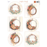 Marianne Design Decoupage A4 Sheet Mattie Mooiste Autumn Wreaths (MB0211) (DISCONTINUED)