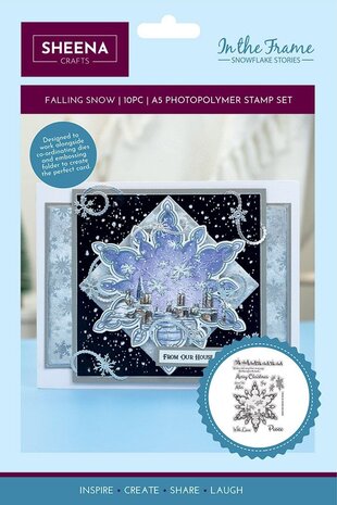 Crafter's Companion In The Frame Snowflake Stories Stamp Falling Snow (SD-ITF-SS-STP-FS) (OUTLET)