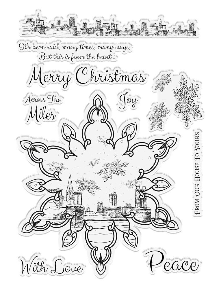 Crafter's Companion In The Frame Snowflake Stories Stamp Falling Snow (SD-ITF-SS-STP-FS) (OUTLET)