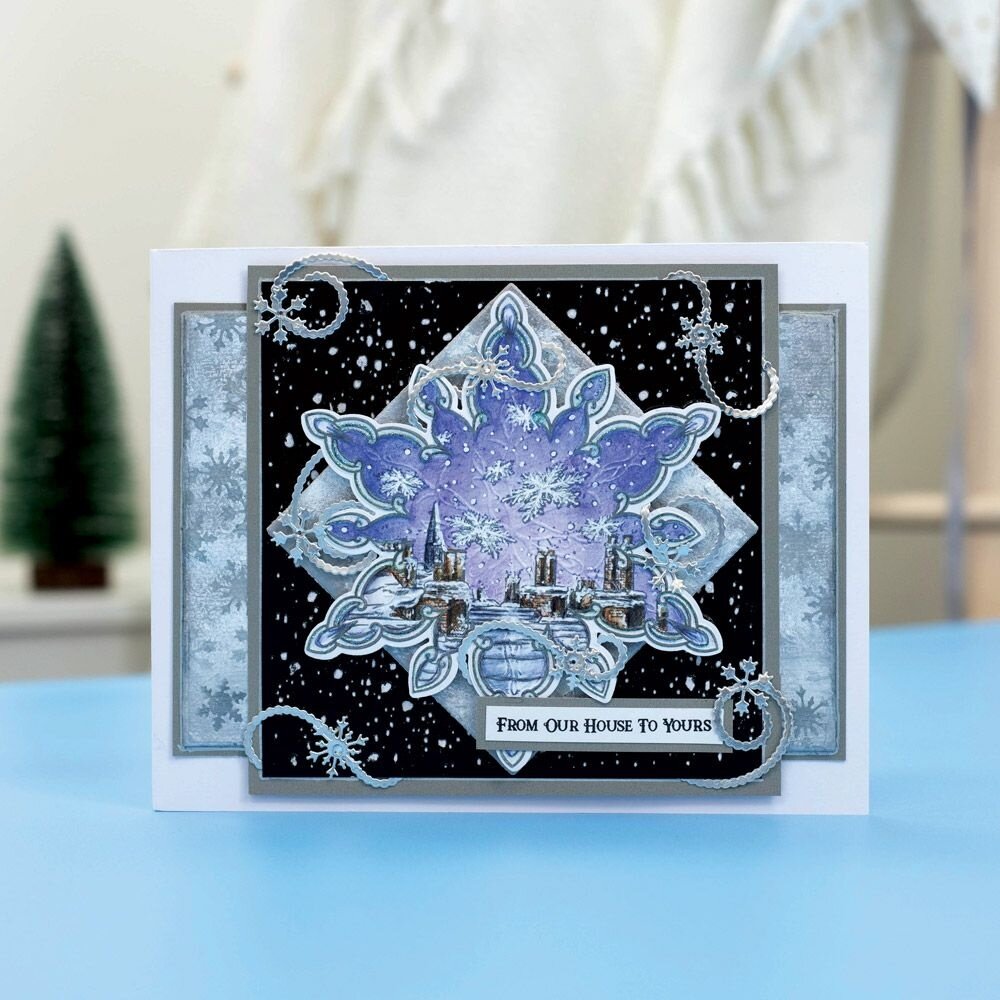 Crafter's Companion In The Frame Snowflake Stories Stamp Falling Snow (SD-ITF-SS-STP-FS) (OUTLET)
