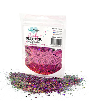 CarlijnDesign Chunky Glitter Colorshift Rainbow Magenta 20g (CDGL-0010) (DISCONTINUED)