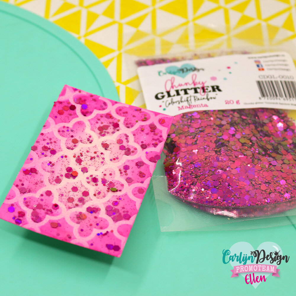 CarlijnDesign Chunky Glitter Colorshift Rainbow Magenta 20g (CDGL-0010) (DISCONTINUED)