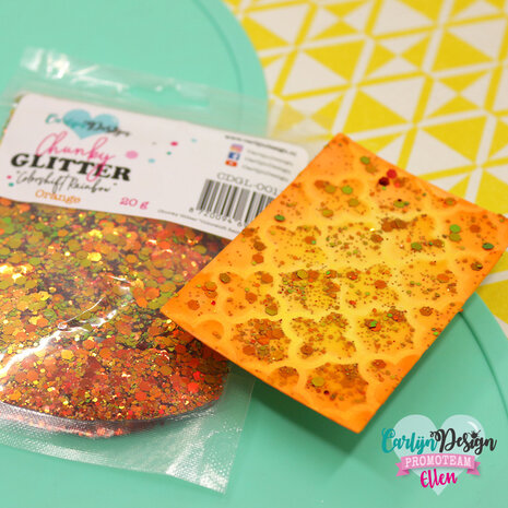 CarlijnDesign Chunky Glitter Colorshift Rainbow Orange 20g (CDGL-0011) (DISCONTINUED)