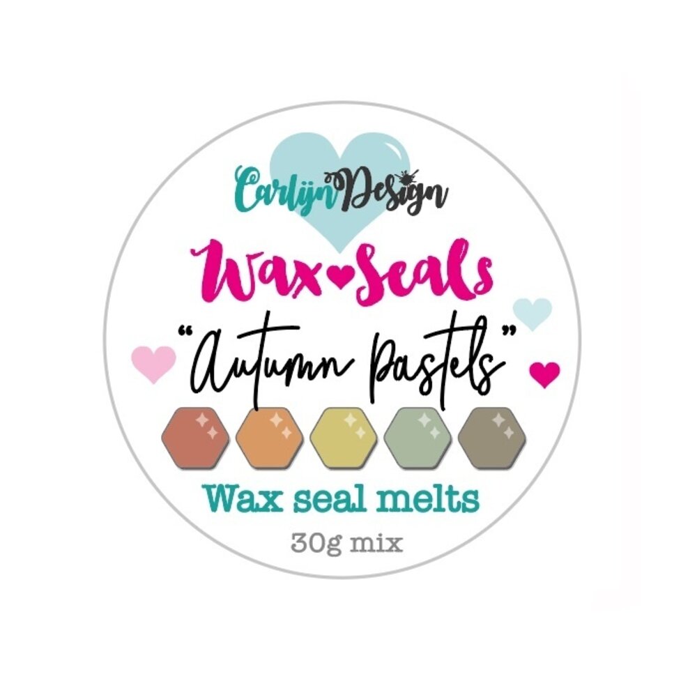 CarlijnDesign Wax Seal Melts Autumn Pastels 30g (CDWX-0054) (DISCONTINUED)