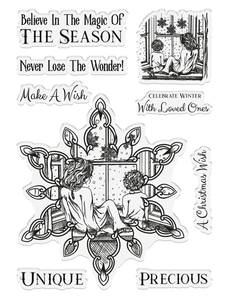 Crafter's Companion In The Frame Snowflake Stories Stamp Wonderland Window (SD-ITF-SS-STP-WW) (OUTLET)