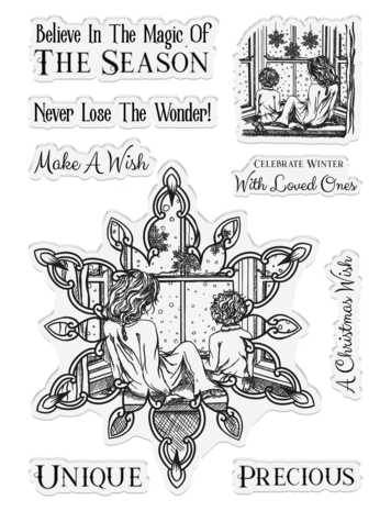 Crafter's Companion In The Frame Snowflake Stories Stamp Wonderland Window (SD-ITF-SS-STP-WW) (OUTLET)