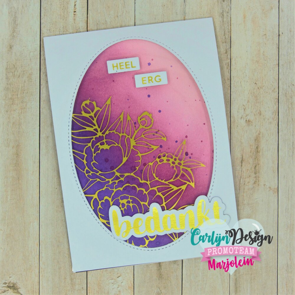 CarlijnDesign Hot Foil Plate Super Bedankt (CDHF-0035) CarlijnDesign Hot Foil Plate Super Bedankt (CDHF-0035)