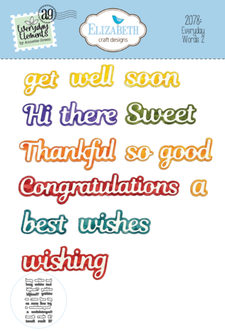Elizabeth Craft Designs Everyday Words 2 Dies (2078) (DISCONTINUED) Elizabeth Craft Designs Everyday Words 2 Dies (2078) (DISCONTINUED)