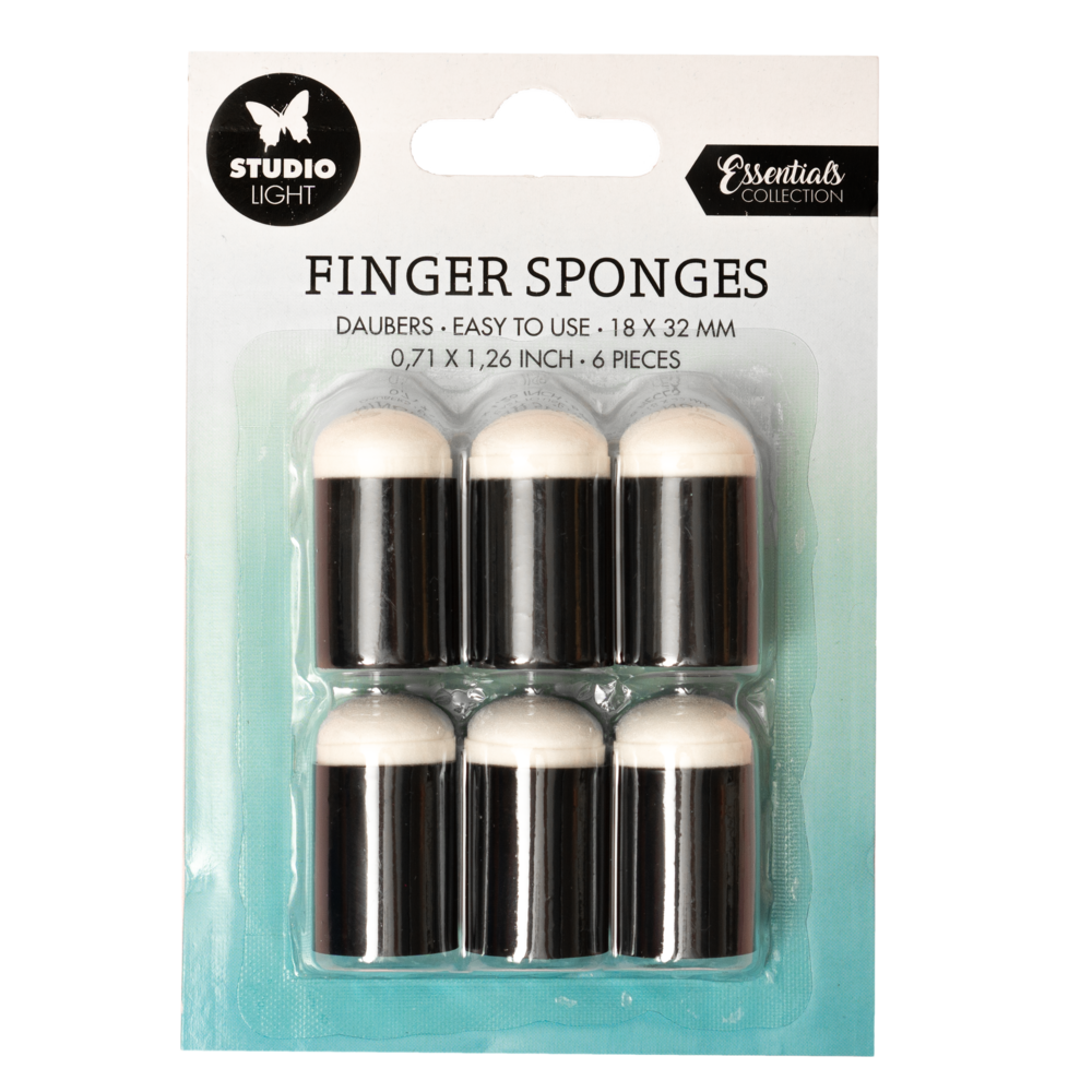 Finger Sponges Daubers (6pcs) (SLESINKAP06) Craftlines B.V.