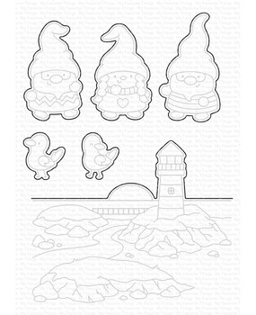 My Favorite Things Lighthouse Gnomes Die-Namics (MFT-2611) (OUTLET)
