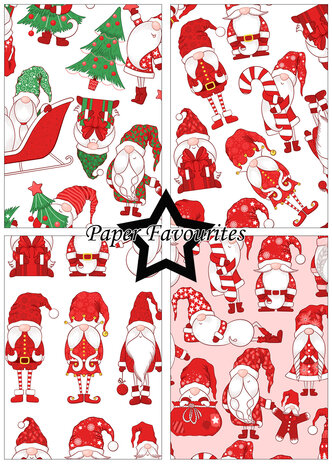Paper Favourites Christmas Gnomes A5 Paper Pack (PFA101) (DISCONTINUED) Paper Favourites Christmas Gnomes A5 Paper Pack (PFA101) (DISCONTINUED)