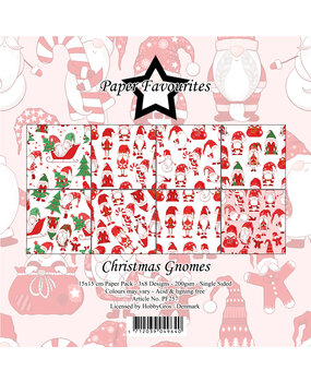 Paper Favourites Christmas Gnomes 6x6 Inch Paper Pack (PF257) (DISCONTINUED)