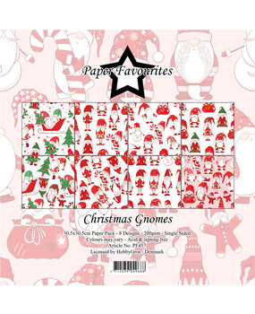 Paper Favourites Christmas Gnomes 12x12 Inch Paper Pack (PF457) (DISCONTINUED)